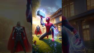 spider man ne thor ka hatora utha liya 😂#shorts #spiderman #thor