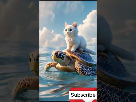 A little cat floating in the middle of a heavy rainstorm #CatRescue #CuteAnimals #AnimalRescue #ai