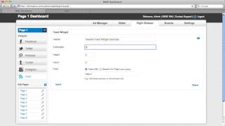 MINE - Learn how to active the Feed Widget