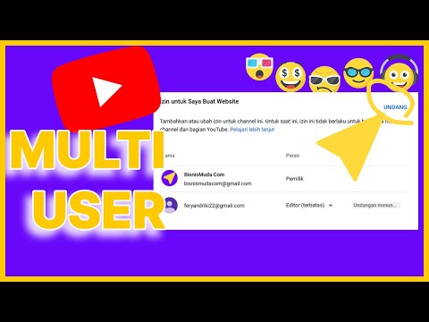 Cara menambahkan user youtube di channel Anda