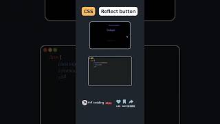 Button Reflect In CSS | Button Reflect #mrcodding #shorts #css #tutorial #webdevelopment