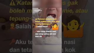 Diabetes boleh makan nasi & Mie⁉️asal... #tipsdiet #tipssehat #diabetes