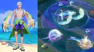 [4月盛典] 銀晝 泳裝派對 新造型展示 | ENZO -- ValorPass VP76 New Skin Preview | 傳說對決 Arena Of Valor