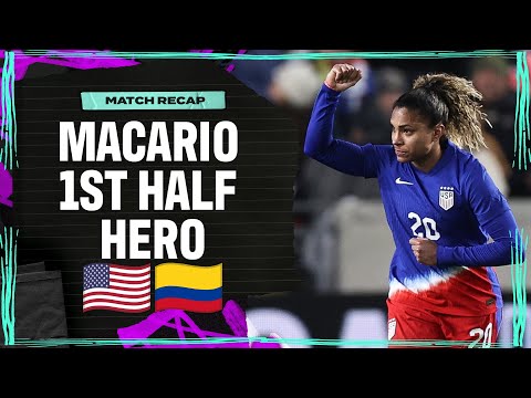 Catarina Macario opens match with 1st senior team goal! | USWNT vs. Colombia I Attacking Third