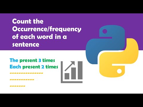 count occurrence of each word in sentence using python | find frequency of each word in a string