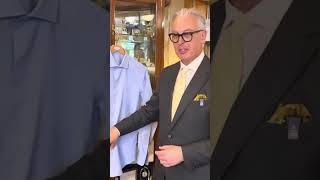Why the bottom button on a shirt is horizontal #mensfashion #classicmenswear