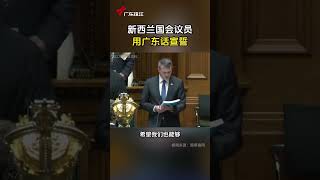 新西兰国会议员用广东话宣誓。（来源 ：广东珠江）＃国际 ＃广东 ＃粤语 ＃文化 ＃新西兰