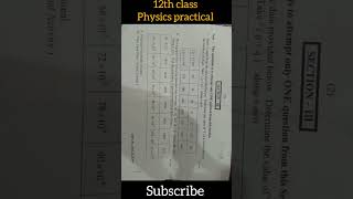 12th class physics practical 2025#12classresult