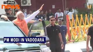 PM Modi holds roadshow in Gujarat's Vadodara