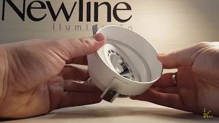 Sistema SnapFit de troca de lâmpadas dos embutidos NoFrame - Newline
