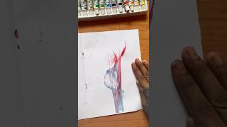 DIY Thread Art | String pull Art #shorts #threadart #easy #watercolor