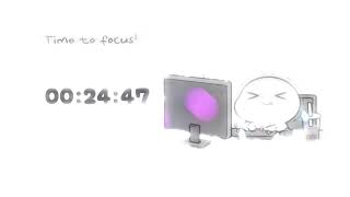 1-HOUR STUDY WITH ME | Pomodoro timer 2x30| Study & Work | Deep Focus | Lofi ☕   😘