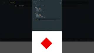 how to draw heart using #css and #html #shorts