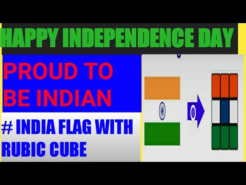 How to make indian flag with rubic flag . making indian flag with rubic cube