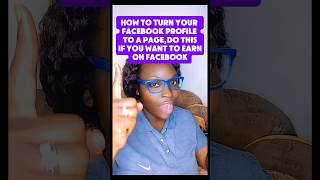 How to turn a profile to a page #tech #facebooktips#youtubeshorts