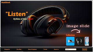 How To Make Website Using HTML And CSS with Image Slider | Image slider In CSS | Image Carousel