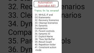Tosca Automation Specialist || AS1 Part -4 #ToscaCertification #ToscaOnlineCourse @7995138210