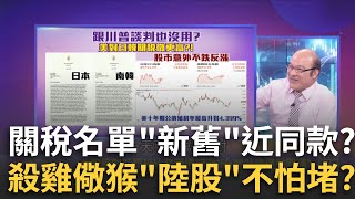 14國新關稅出爐最高40%!川普大限延8/1..談判?警告?川普公布首波關稅背後..警告不聽話國家?殺雞儆猴?│陳斐娟 主持 │20250708│關我什麼事feat.蔡明彰.賴憲政