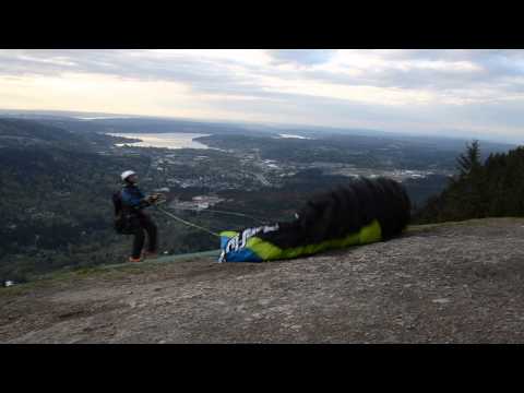 Paraglider at Poo Poo Point