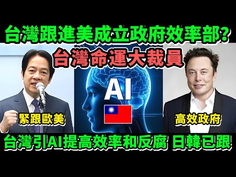 台灣跟進美國成立政府效率部？台灣命運相關大裁員，日韓已經跟進，台灣引入AI提高效率和反腐| Reaction Video
