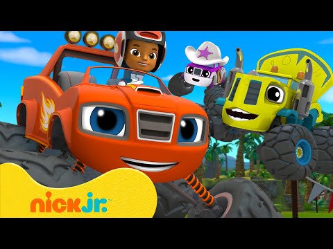 Baby Blaze and the Monster Machines Save the Day! w/ Zeg & Sparkle #2 | Nick Jr.