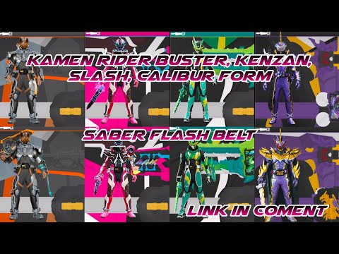 Kamen Rider Buster, Kenzan, Slash, Calibur Form! - Saber Flash Belt