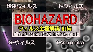 【再解説】バイオハザード 登場ウィルス全種類解説！ 前編　～始祖ウィルス、tウィルス、Gウィルス、t+Gウィルス、t-Veronica【バイオハザード】