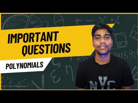 lecture -6 , polynomial important questions,class-10 mathematics #class10basicmathimportantquestion