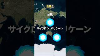 What is the difference between a typhoon, a hurricane, and a cyclone? #shorts