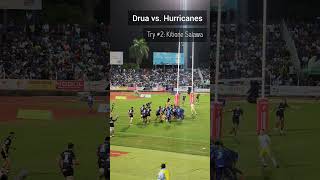 Drua vs Hurricanes. Try by Kitione Salawa #superrugby #drua #shorts