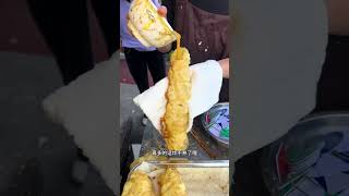 开封早餐油条灌蛋配烧饼 #地方特色美食 #人间烟火 #美食vlog #早市