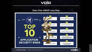 Pentesting training with João Mota - VOID Software