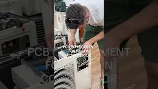 PCB Replacement for Aircon Compressor by Angmo Aircon Guy | Singapore