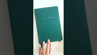 新的子彈筆記本，顏色好高級啊！😍 #green23 #子彈筆記 #bulletjournal #bujo