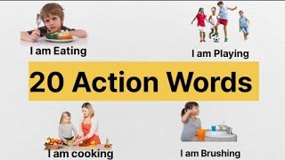 Action words Learning video for kids #actionwords #actionwordsforkids.