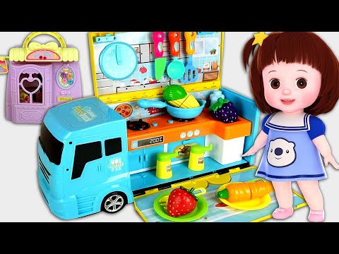 Baby Doli and Truck kitchen food cooking