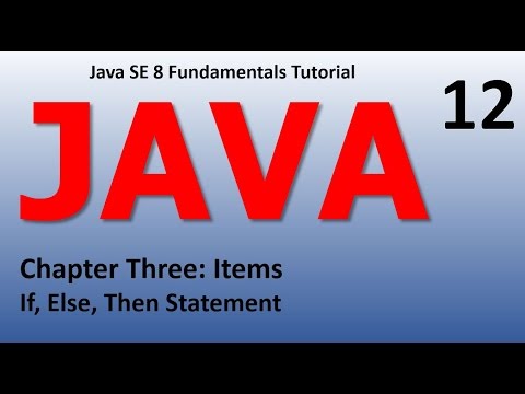 Java If, Else, Then Statement Epi 12