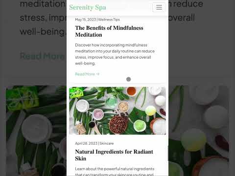HTML5 Bootstrap Spa Website – Clean & Calm UI for Wellness Brands 🧘‍♂️💻