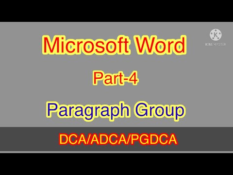 Complete paragraph group in Microsoft Word, all the options described