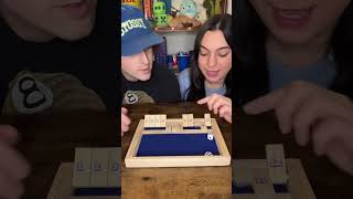 This game is impossible 😅 #challenge #couple #gamenight #games #shutthebox