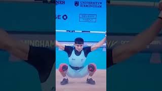 The 1st #cwg2022 Medal for India 🇮🇳🔥#shorts  #sanketsargar #teamindia #weightlifting