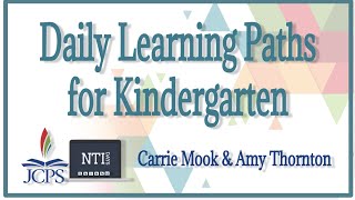 Daily Learning Paths for Kindergarten
