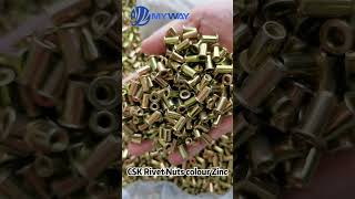 CSK Rivet Nuts Colour Zinc#rivets #fasteners  #manufacturer #supplier #custom #nut #myway