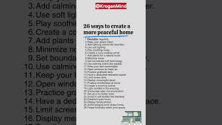 26 Simple Ways to a Peaceful Home... #peacefulhome #hometips #simpleliving #goodvibes #createcalm
