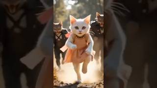 Emotional Cat Rescue Story 🐾 | A Brave Stray Cat Became Her Unexpected Protector #cat #cats #cartoon