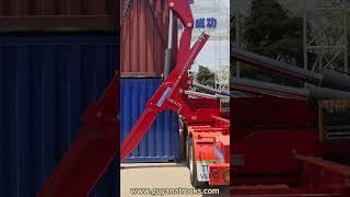 40FT Container Side Loader Trailer with Crane for Sale in Guyana