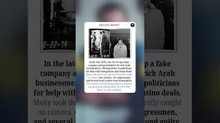 Abscam FBI Sting Exposed Political Corruption | #fact #facts #shorts