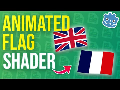 Animated flag shader (2D & 3D) - Learning shaders in Godot episode 3