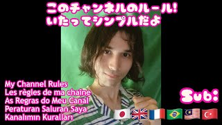 【新規視聴者向け】僕のチャンネルのルール紹介 My channel rurles