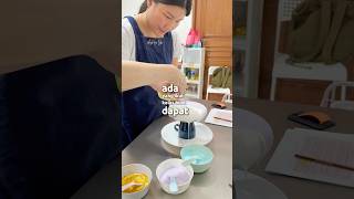 ikut kursus supaya bisa bikin di rumah#entremet #entremetcake #mirrorglazecake #mirrorglaze #glazing